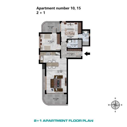 Image No.40-1 Bed Apartment for sale