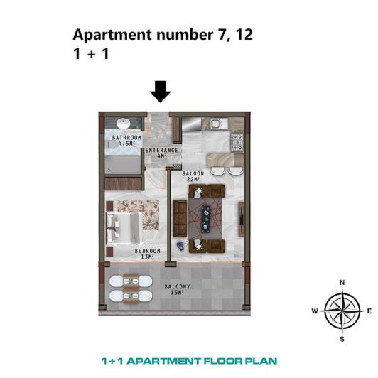 Image No.41-1 Bed Apartment for sale
