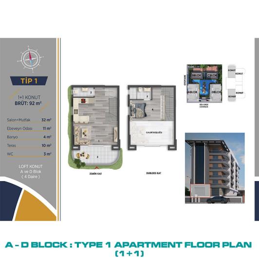 Image No.32-Appartement de 1 chambre à vendre à Altintas