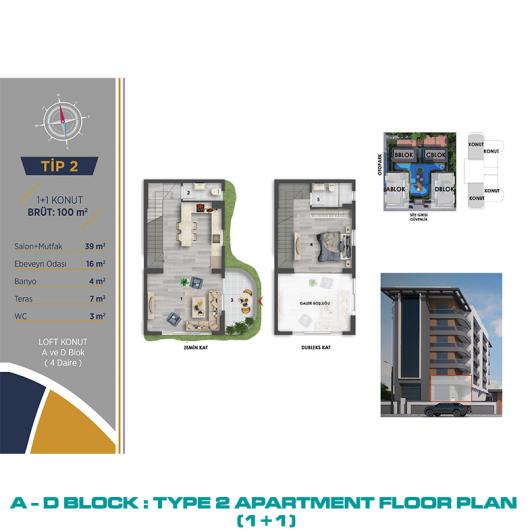 Image No.33-Appartement de 1 chambre à vendre à Altintas