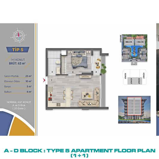 Image No.34-Appartement de 1 chambre à vendre à Altintas