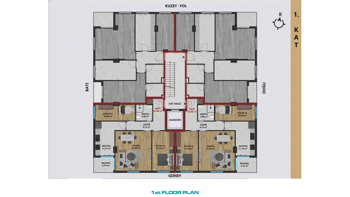 Image No.11-Appartement de 1 chambre à vendre à Sinan