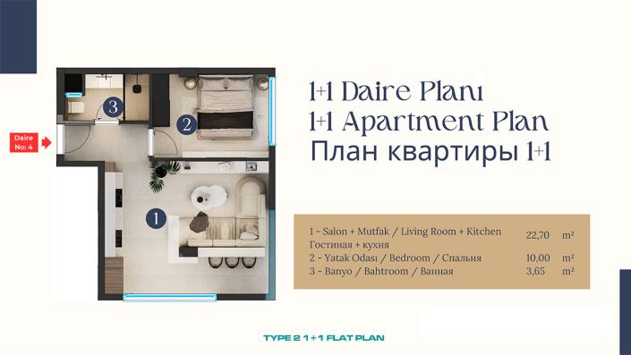 Image No.25-Appartement de 1 chambre à vendre à Fener