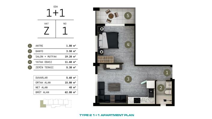 Image No.25-1 Bed Apartment for sale