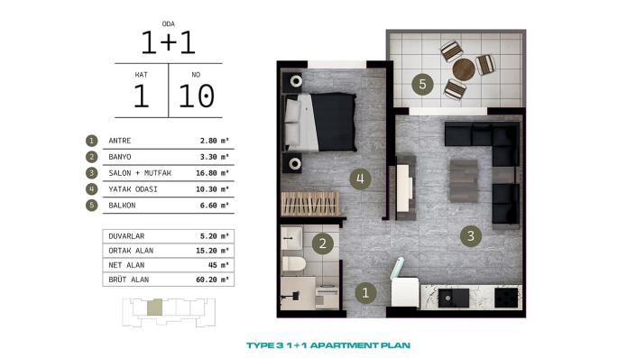 Image No.26-1 Bed Apartment for sale