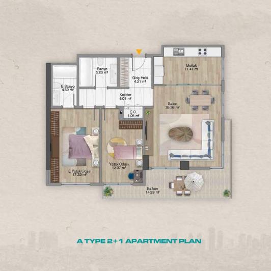 Image No.6-Appartement de 1 chambre à vendre à Sisli