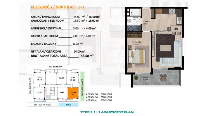 Image No.26-Appartement de 1 chambre à vendre à Alanya