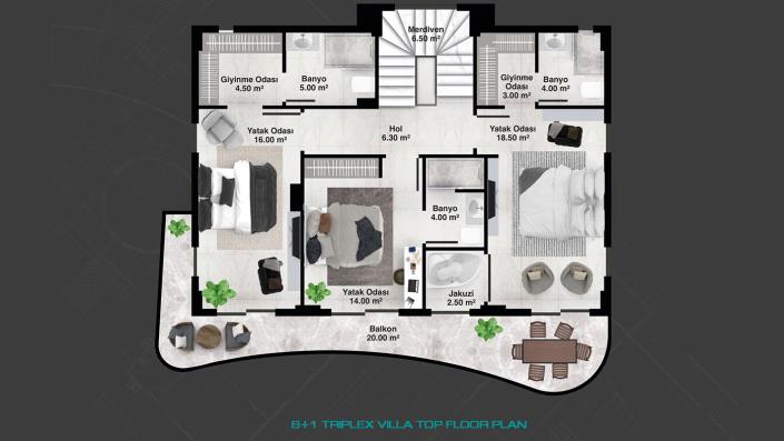 Image No.33-Villa de 4 chambres à vendre à Kargicak