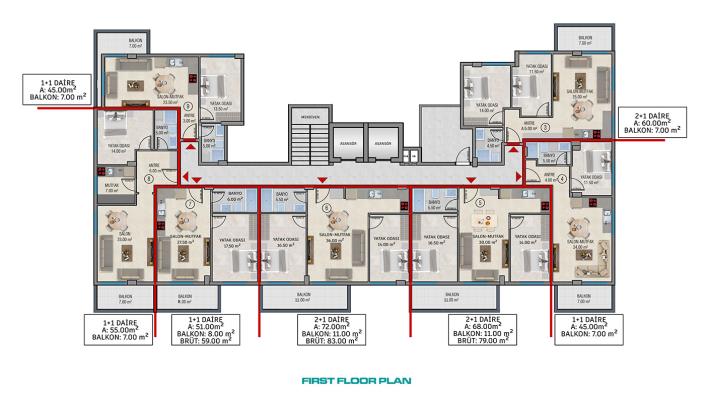 Image No.36-1 Bed Apartment for sale