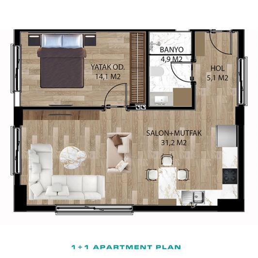 Image No.21-1 Bed Apartment for sale