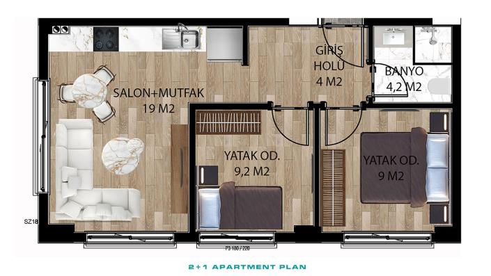 Image No.22-1 Bed Apartment for sale