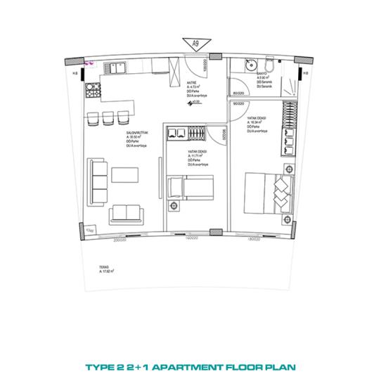 Image No.22-Appartement de 1 chambre à vendre à Altintas