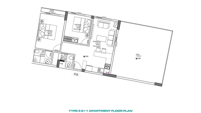 Image No.23-Appartement de 1 chambre à vendre à Altintas