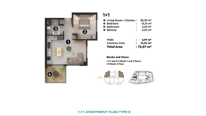 Image No.29-Appartement de 1 chambre à vendre à Oba