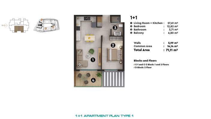 Image No.30-Appartement de 1 chambre à vendre à Oba