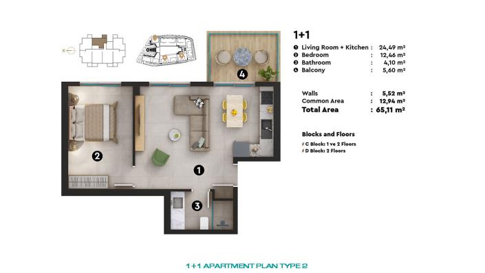 Image No.31-Appartement de 1 chambre à vendre à Oba