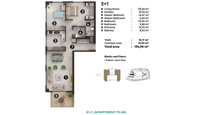 Image No.35-Appartement de 1 chambre à vendre à Oba