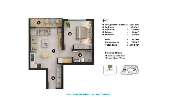 Image No.37-Appartement de 1 chambre à vendre à Oba