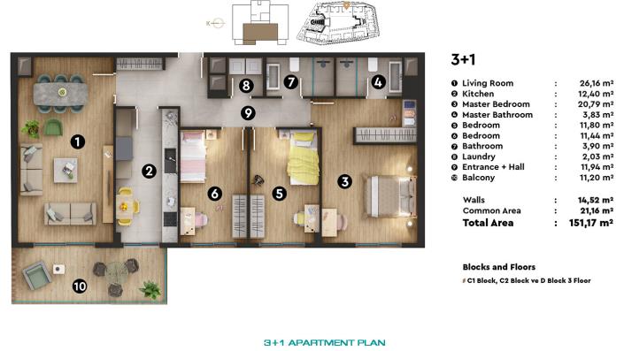 Image No.36-Appartement de 1 chambre à vendre à Oba