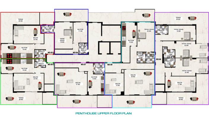 Image No.23-Appartement de 1 chambre à vendre à Gazipasa