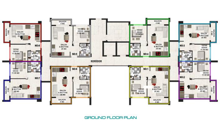 Image No.20-Appartement de 1 chambre à vendre à Gazipasa