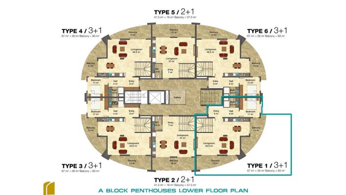 Image No.31-Penthouse de 3 chambres à vendre à Avsallar