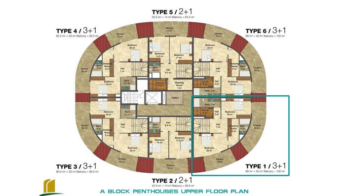 Image No.32-Penthouse de 3 chambres à vendre à Avsallar