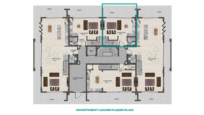 Image No.2-Duplex de 2 chambres à vendre à Kargicak