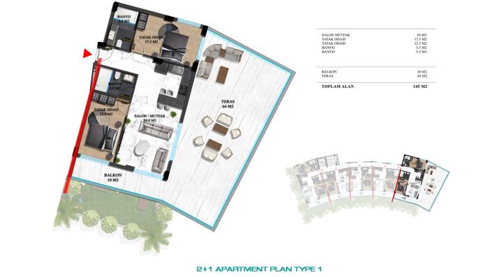 Image No.21-Appartement de 1 chambre à vendre à Oba