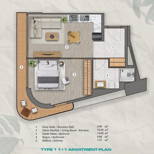 Image No.11-1 Bed Apartment for sale