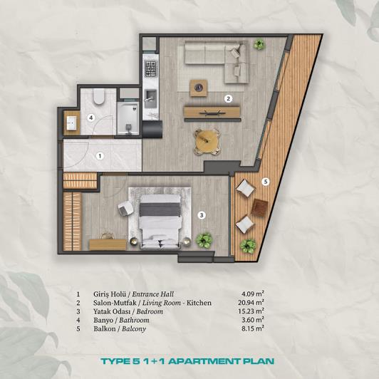 Image No.14-1 Bed Apartment for sale