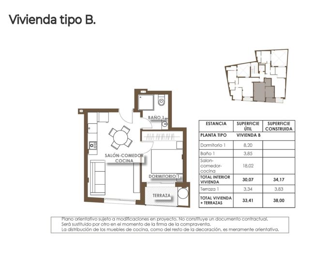 Image No.12-1 Bed Apartment for sale