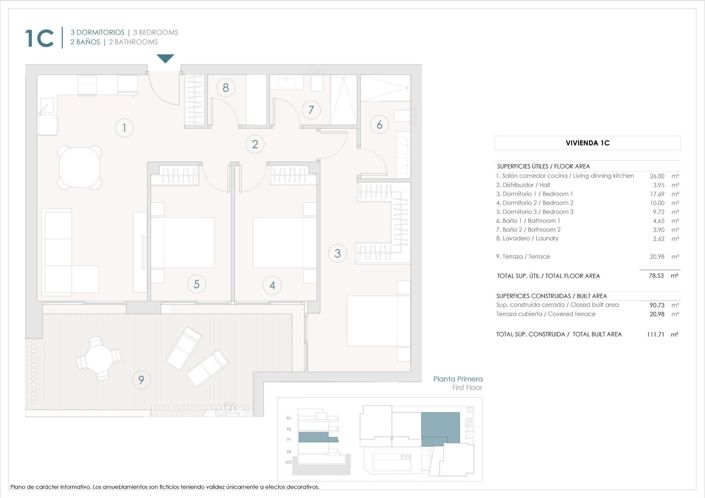 Image No.6-Appartement de 3 chambres à vendre à Benijofar