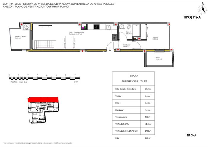 Image No.24-1 Bed Apartment for sale