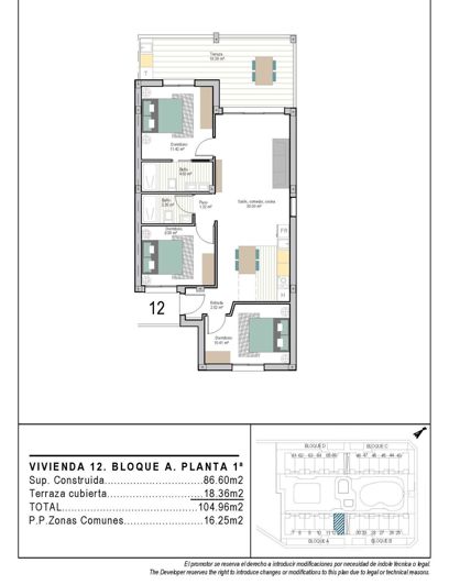 Image No.22-Appartement de 3 chambres à vendre à Torre Pacheco Town