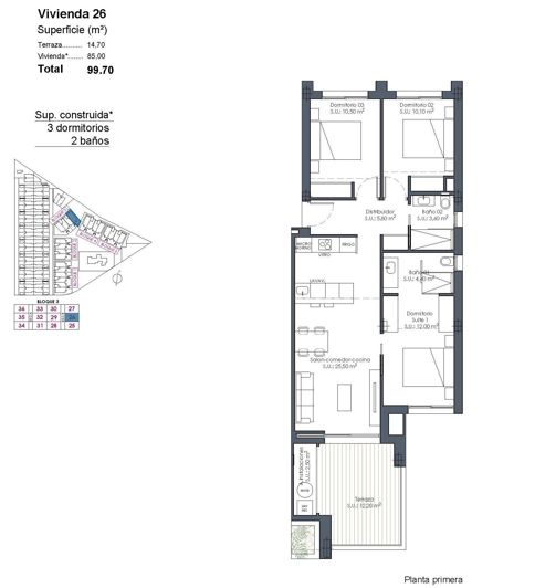 Image No.31-3 Bed Apartment for sale