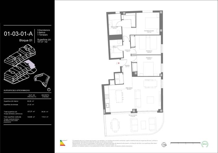 Image No.12-3 Bed Apartment for sale
