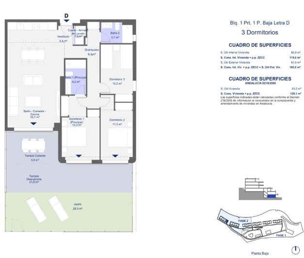 Image No.13-3 Bed Apartment for sale