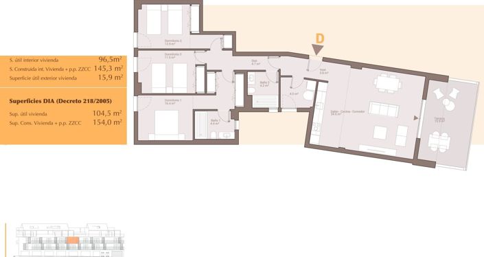 Image No.10-3 Bed Apartment for sale