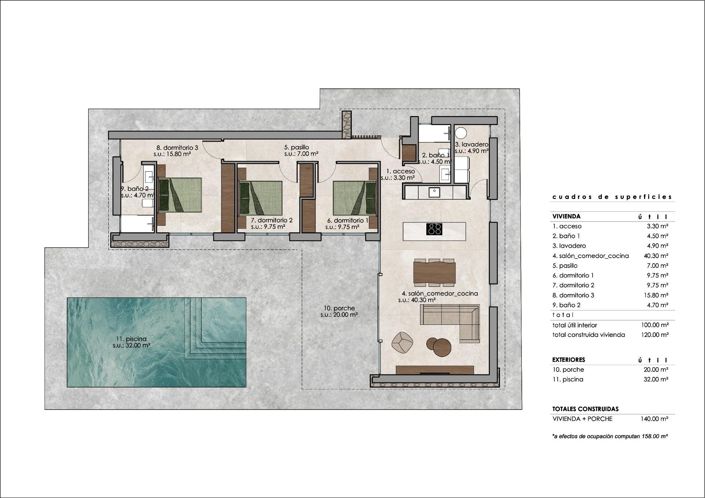 Image No.21-Propriété de 3 chambres à vendre
