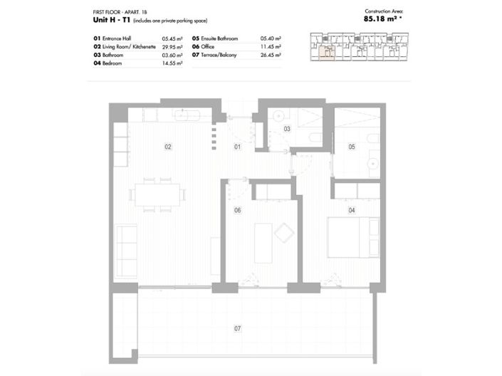 Image No.13-1 Bed Apartment for sale