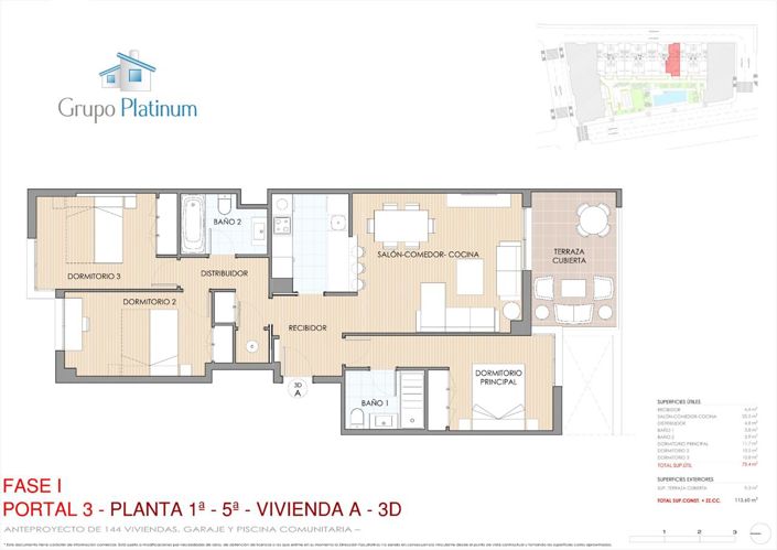 Image No.13-3 Bed Apartment for sale