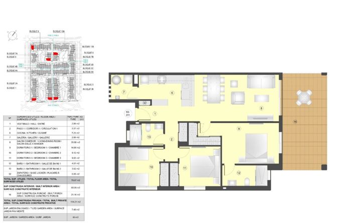 Image No.6-3 Bed Apartment for sale