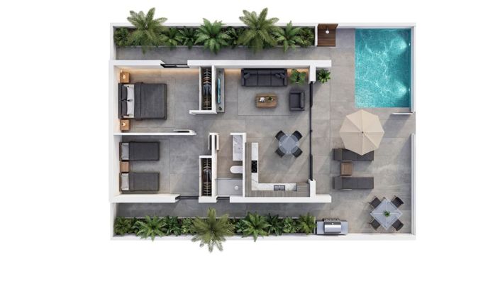 Image No.16-Villa de 2 chambres à vendre à Vera Playa