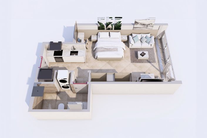 Image No.4-1 Bed Apartment for sale