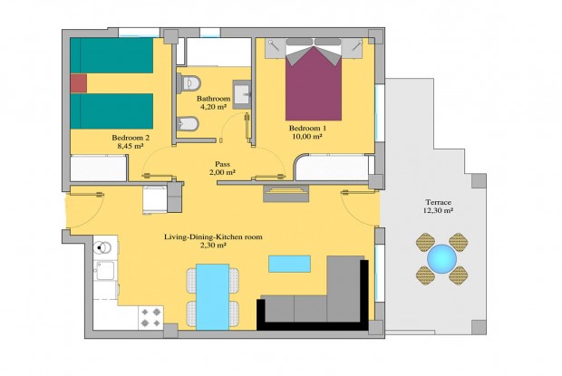 Image No.12-2 Bed Apartment for sale