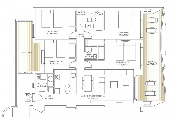 Image No.12-Appartement de 2 chambres à vendre à Orihuela Costa