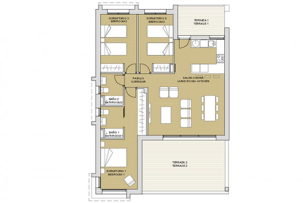 Image No.12-3 Bed Apartment for sale