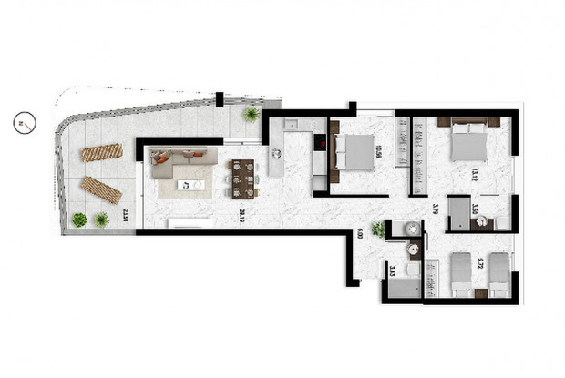 Image No.12-2 Bed Apartment for sale