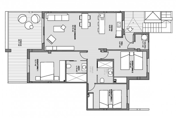 Image No.15-3 Bed Apartment for sale